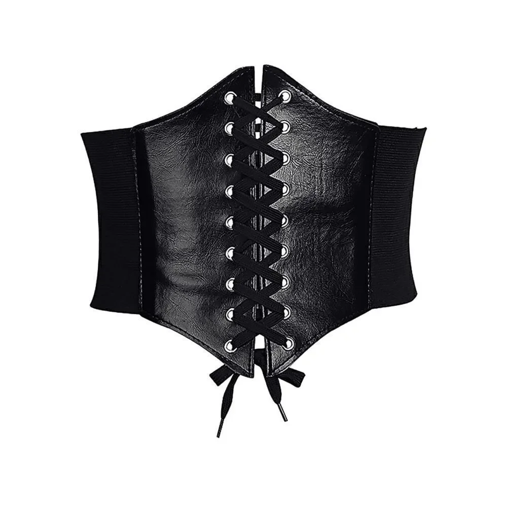 Black corset belt